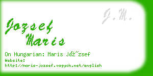 jozsef maris business card